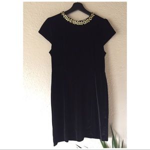 Little black dress with stone details